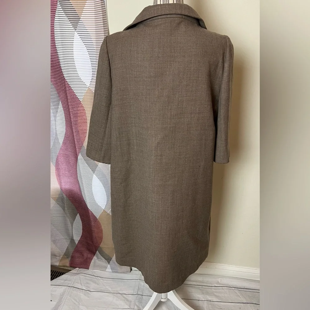 Ann Taylor Wool Coat Dress Sz Large Career - Picture 4 of 6